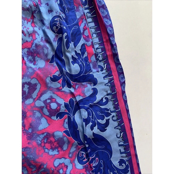 Versace Jeans Couture Men's Blue Twill Panel Printed Shorts IT 48 US 32 NWT - Picture 5 of 15